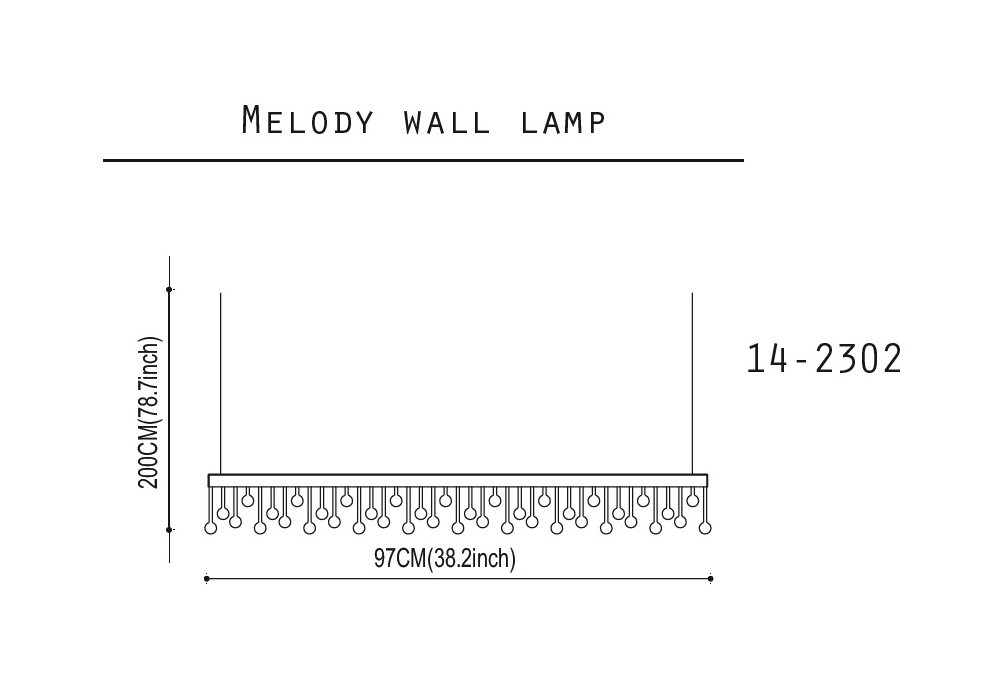 Melody Quasar L Mpara De Suspensi N Milia Shop