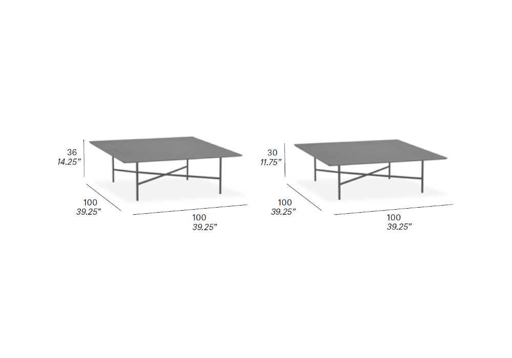 Grada Expormim Square Coffee Table Milia Shop