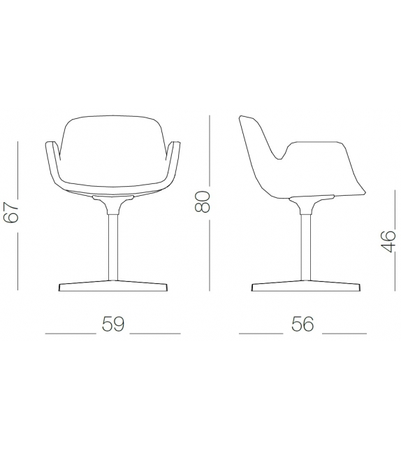 Pass Lapalma Easy Chair 4-Spoke