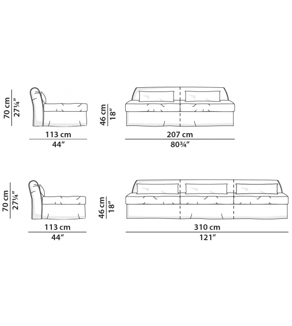 Housse Mono Baxter Sofa