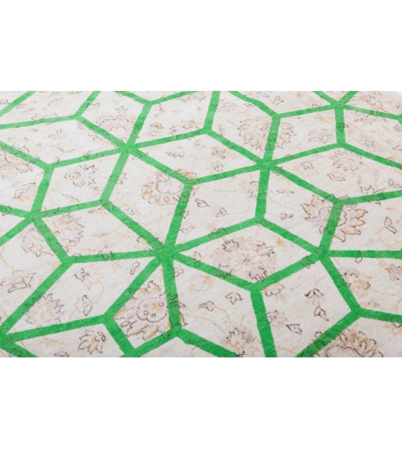 Double Layer Green Nodus Alfombra