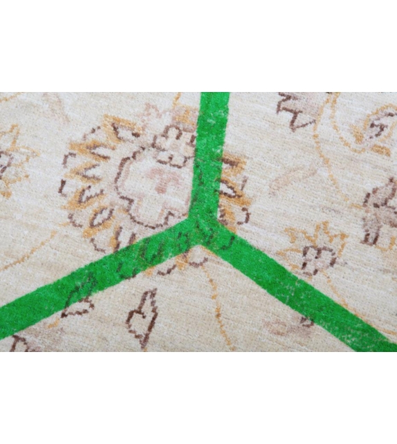 Double Layer Green Nodus Rug