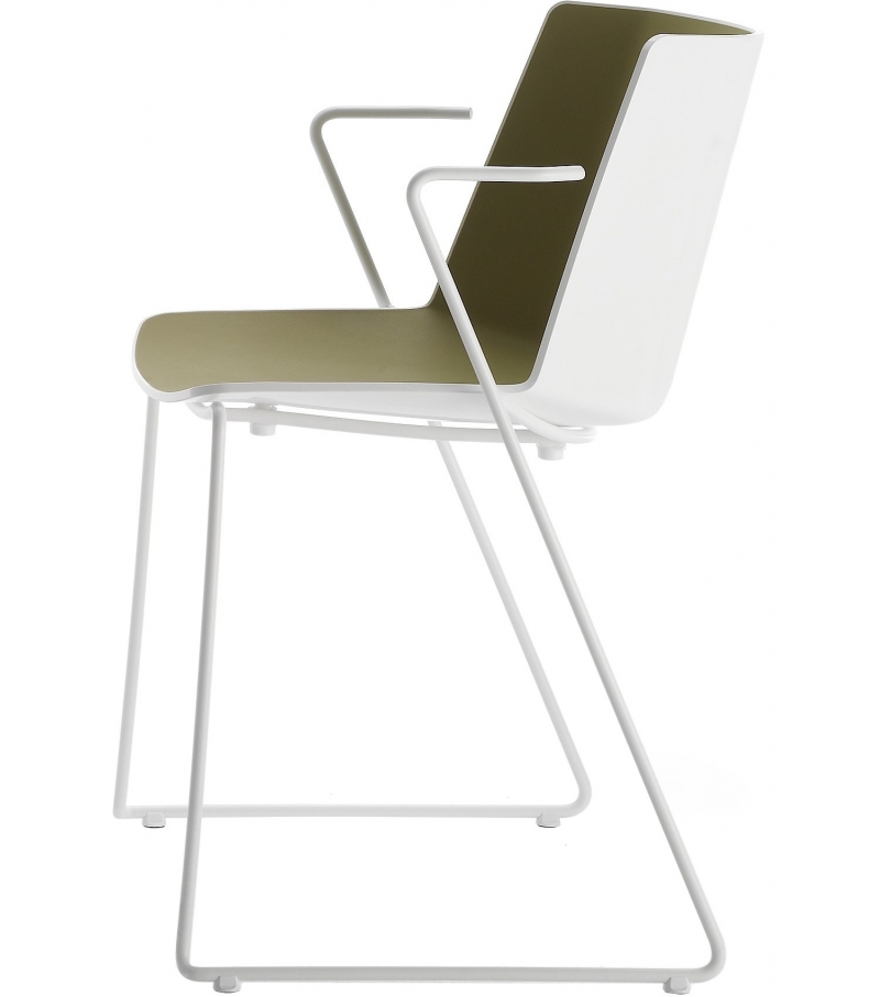 AÏKU MDF Italia Chaise Avec Traineau