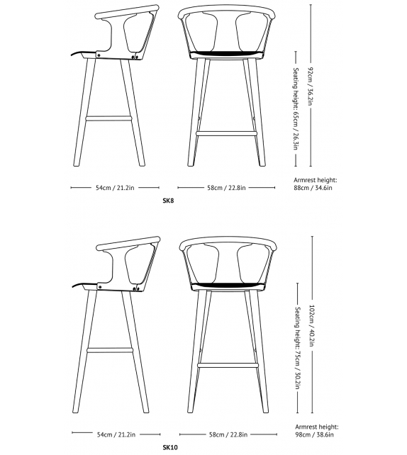 In Between &Tradition Tabouret