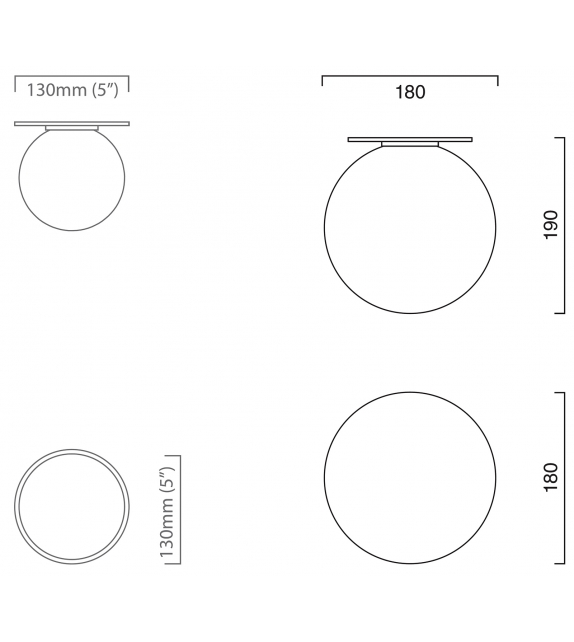 Mezzo CTO Lighting Lampada da Parete