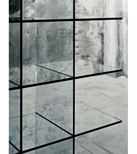 Glass Shelves 1 (1976) Bücherregal Glas Italia