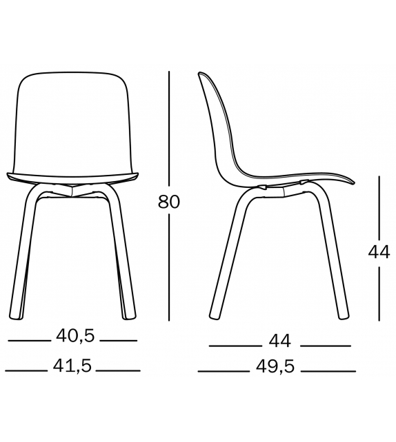 Substance Magis Chaise avec Jambes en Aluminium