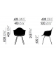 Eames Plastic Armchair DAX With Upholstery Vitra