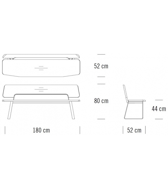 S 1095 Thonet Bench