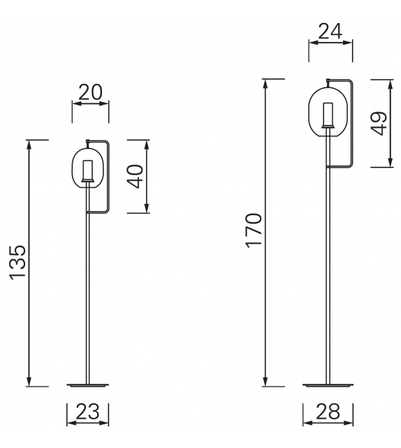 Lantern Light ClassiCon Floor Lamp