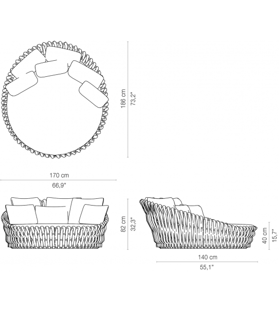 Tosca Tribù Daybed