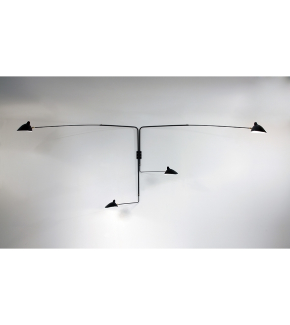 Sconce 4 Rotating Straight Arms Serge Mouille