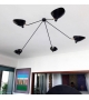 Ceiling Lamp "Spider" 5 Still Arms Serge Mouille