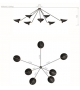 Ceiling Lamp "Spider" 7 Still Arms Serge Mouille