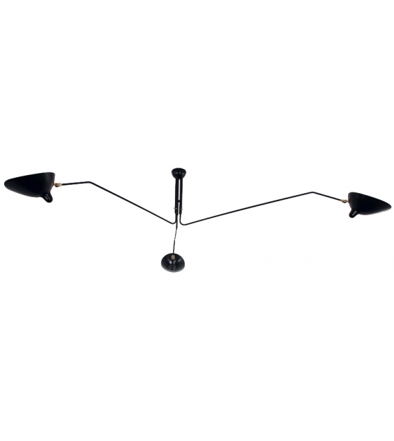 Ceiling Lamp 3 Rotating Arms Serge Mouille