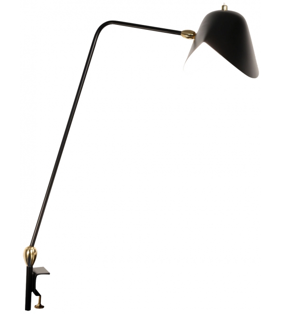 Simple Agrafée Serge Mouille Table Lamp