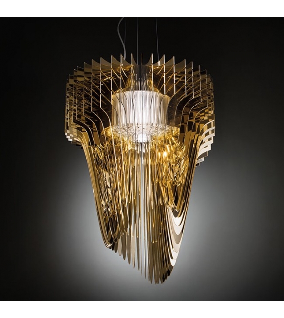 Aria Gold Slamp Suspension Lamp