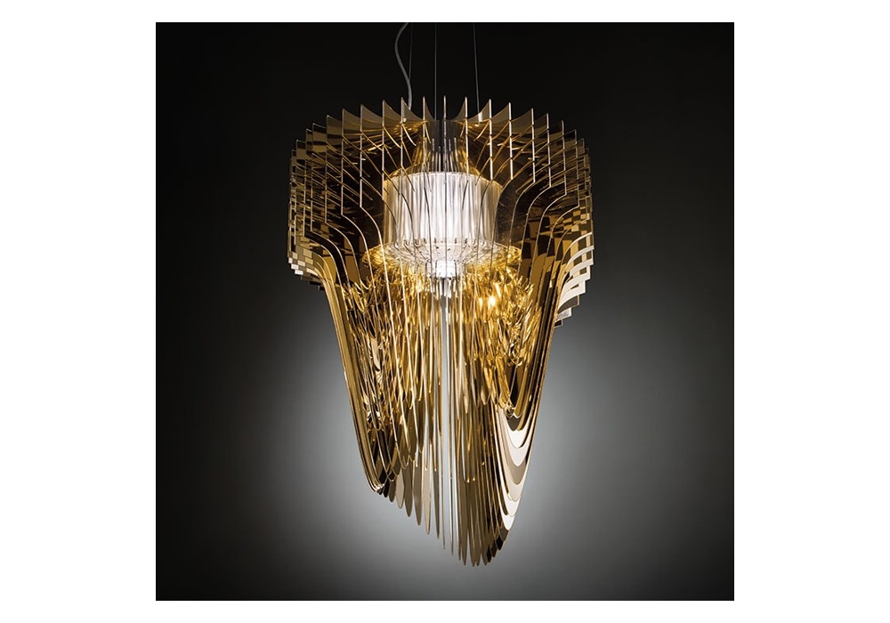 Aria Gold Slamp Pendant Lamp - Milia Shop