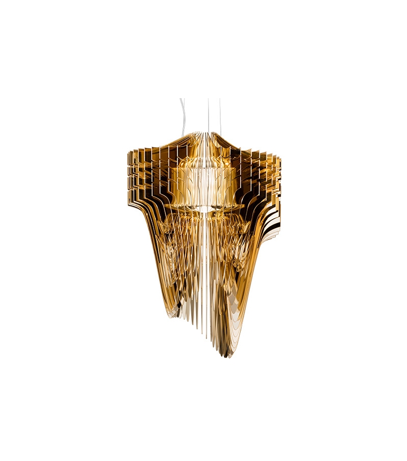 Aria Gold Slamp Suspension Lamp