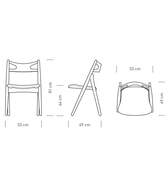 CH29 Sawbuck Carl Hansen & Søn Chaise