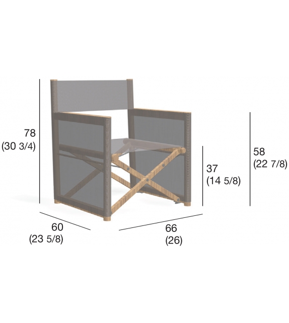 Orson 002 Director Lounge Chair Roda