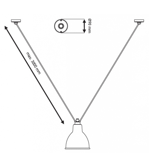 N°323 Round DCW Éditions-Lampe Gras Lampada a Sospensione