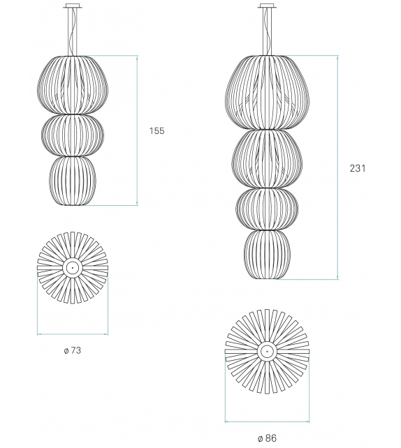 Totem LZF Lampada a Sospensione