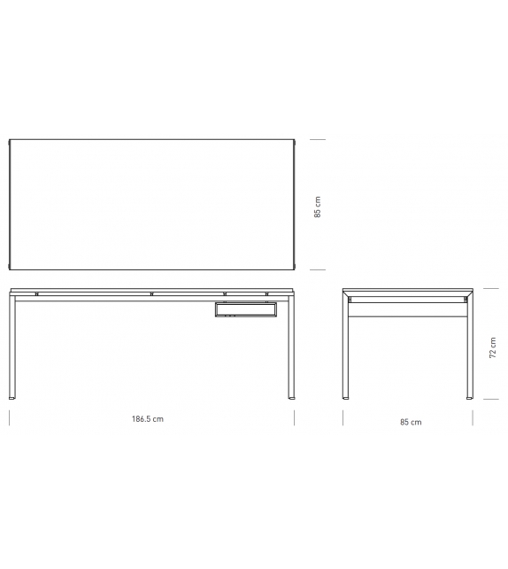 PK52 Professor Desk Carl Hansen & Søn Schreibtisch