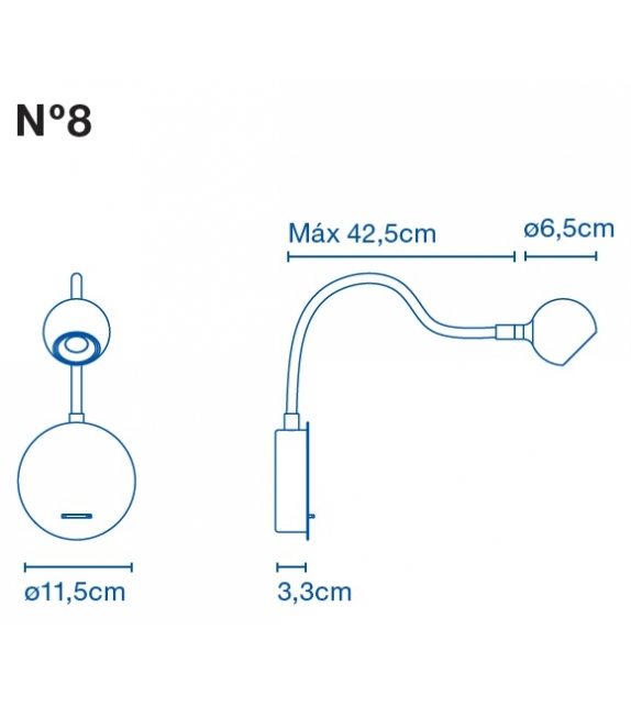 N°8 Marset Wall Lamp