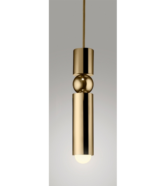 Fulcrum Light Brass Lee Broom Pendant Lamp