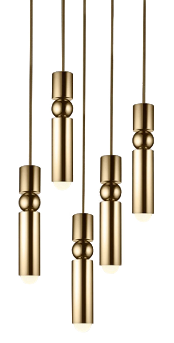 Fulcrum Chandelier 5 Tier Lee Broom Pendant Lamp - Milia Shop