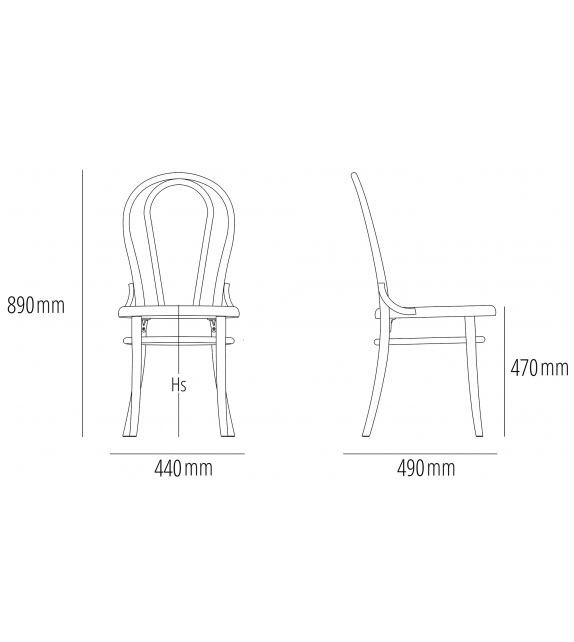 N. 18 Gebrüder Thonet Vienna Sedia