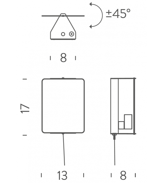 Applique à Volet Pivotant R7s Nemo Wandleuchte