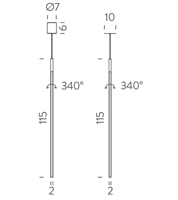 Linescapes Vertical Nemo Pendant Lamp