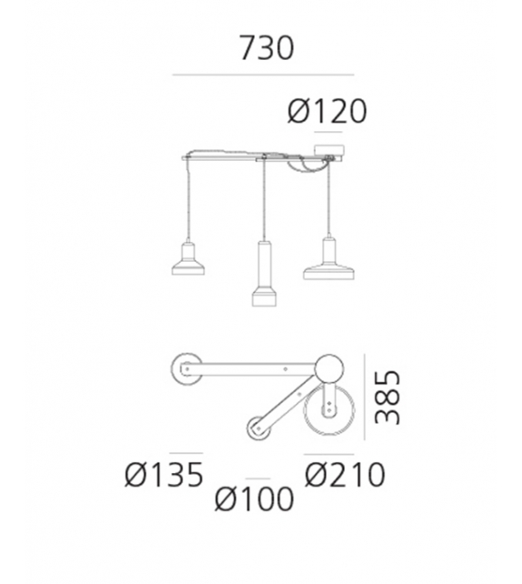 Stablight S Artemide Hängeleuchte