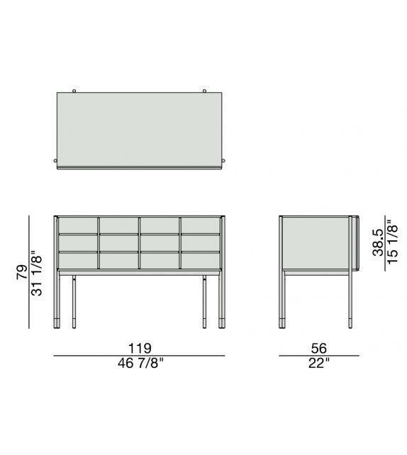 Bayus 3 Porada Chest of Drawers