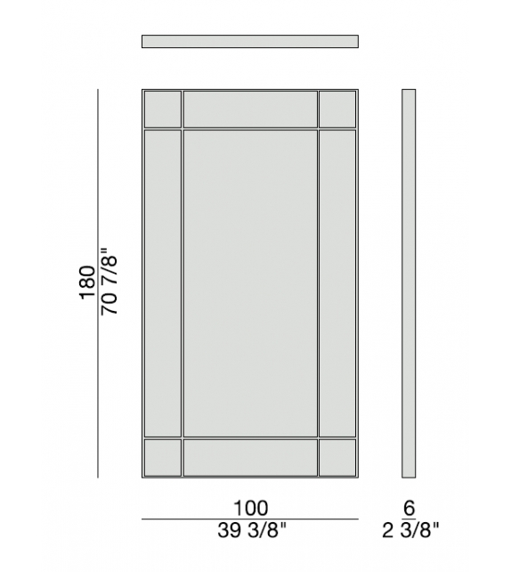 Four Season Porada Miroir Rectangulaire