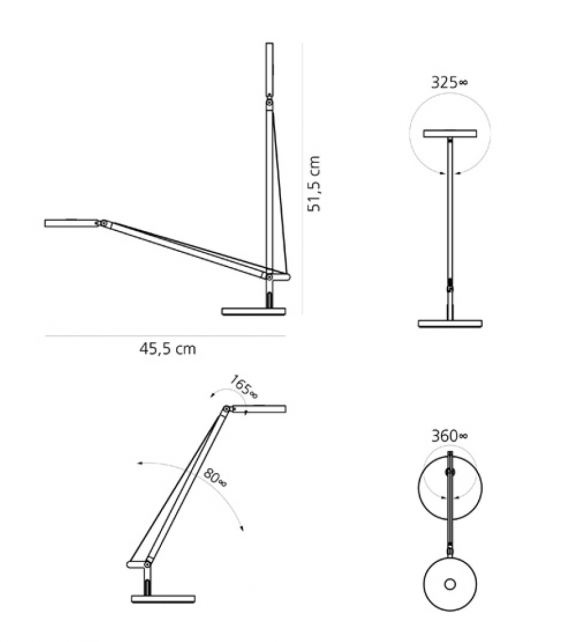 Demetra Micro LED Artemide Lampada Da Tavolo