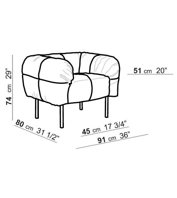 Pecorelle Arflex Armchair