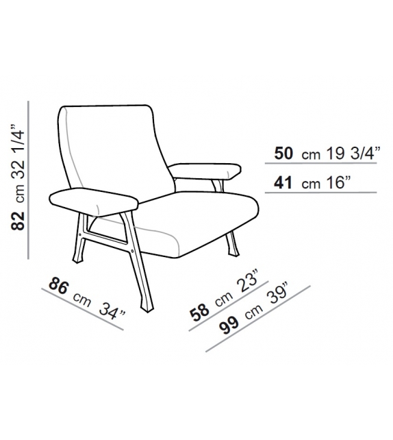 Hall Arflex Sessel