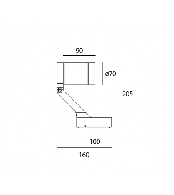 Obice Mini Artemide Wand/Deckenleuchte