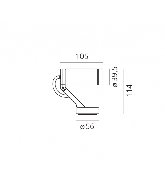 Obice Micro Artemide Wall/Ceiling Lamp