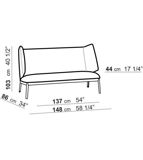 Hug High Love Seat Arflex