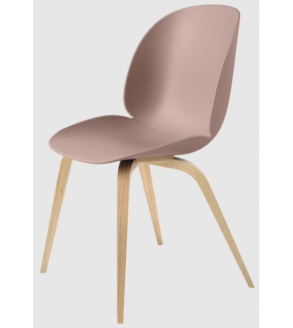 Beetle Dining Gubi Chair with Wood Base