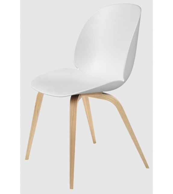 Beetle Dining Gubi Chair with Wood Base