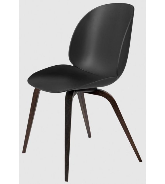 Beetle Dining Gubi Chair with Wood Base