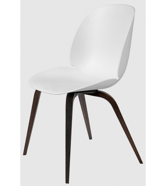 Beetle Dining Gubi Chair with Wood Base