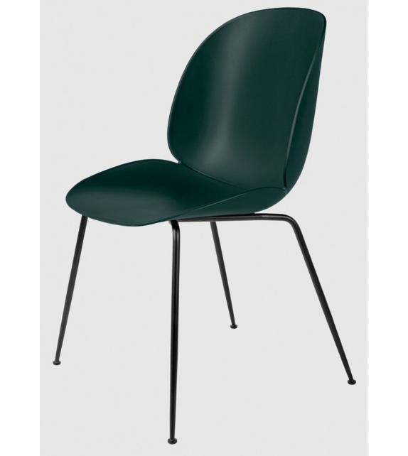 Beetle Dining Gubi Chaise avec Base Conique