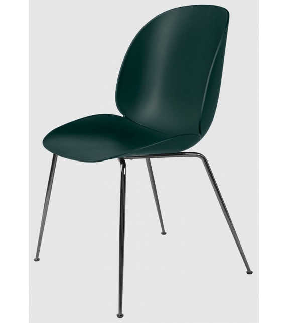 Beetle Dining Gubi Chaise avec Base Conique