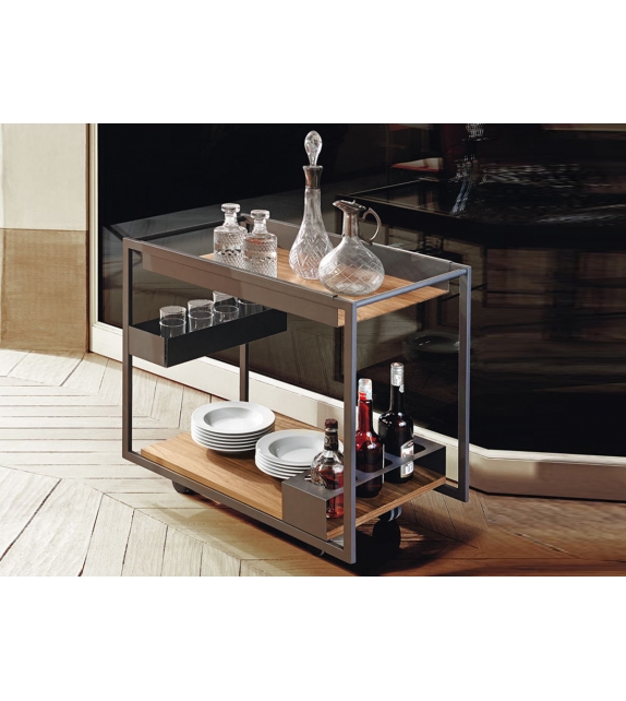 Mojito Wood Cattelan Italia Trolley Bar